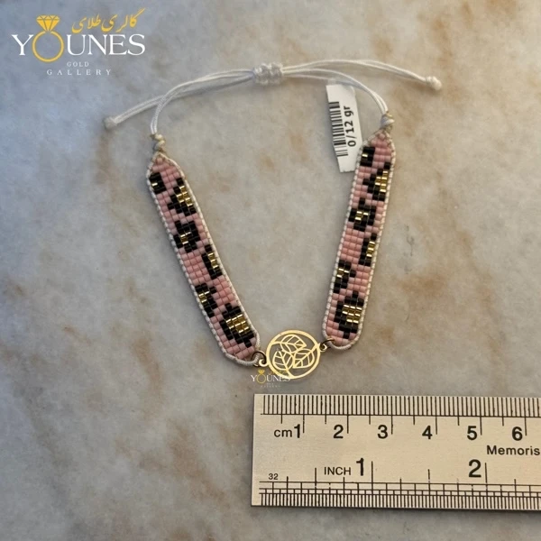 دستبند میوکی برگی طلا